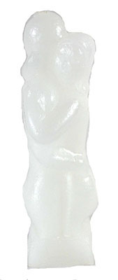 5" White Lover candle